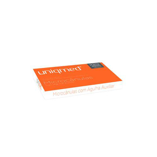 Imagem do produto Microcnula 22G 0,70Mm X 50Mm Agulha Auxiliar 21Gx1 Caixa Com 12 Unidades Ftmn225021 Uniqmed