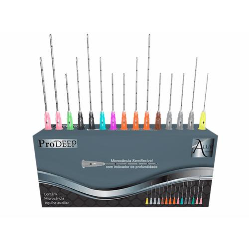 Imagem do produto Microcnula Metálica Para Procedimentos De Preenchimento Tamanho 22G 50Mm Mck22g50 Prodeep Cx25un Alur Medical