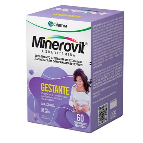 Imagem do produto Minerovit Gestante Com 60 Comprimidos