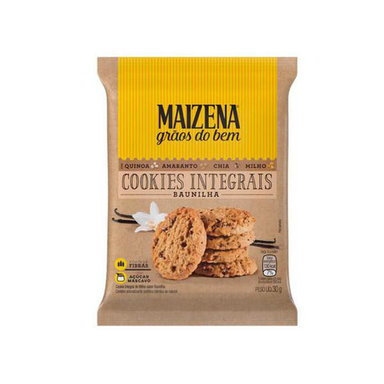 Mini Cookies Integrais De Baunilha Maizena Grãos Do Bem 30G