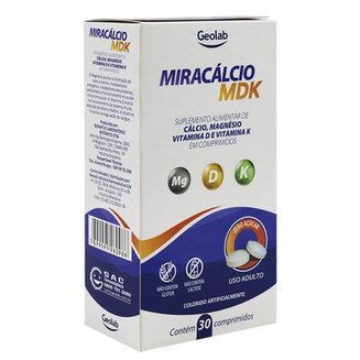 Imagem do produto Miracálcio Mdk Com 30 Comprimidos