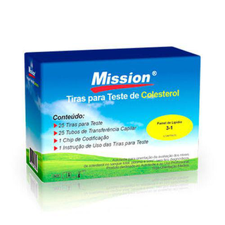Mission Colesterol C/25 Tiras P/ Monitor De Perfil Lipídico