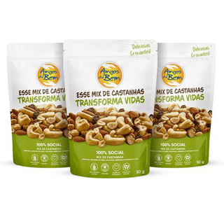 Mix De Castanhas Amigos Do Bem 50 G Pouch