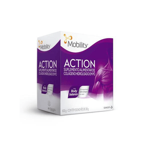 Imagem do produto Mobility Action Colágeno Hidrolisado Em Pó Com 30 Sachês