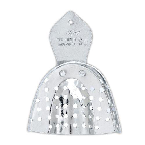 Moldeira Avulsa Perfurada Adulto Inox S1 Dentado Tecnodent