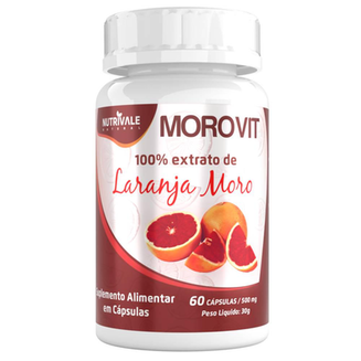 Imagem do produto Morovit Laranja Moro + Picolinato De Cromo + Vitamina C 60 Cápsulas Nutrivale