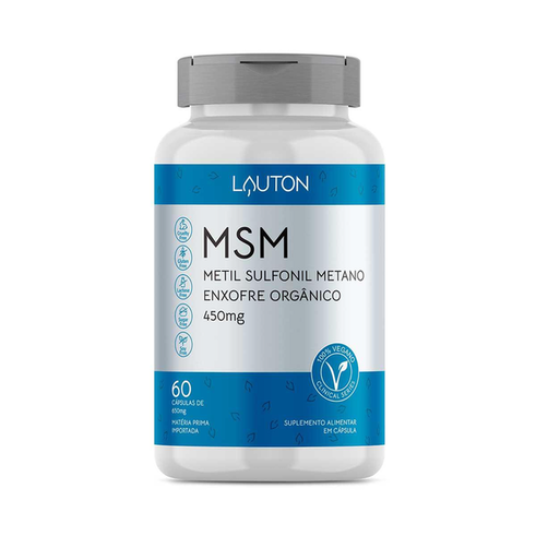 Imagem do produto Msm Enxofre Orgnico Lauton Nutrition 450Mg Com 60 Cápsulas