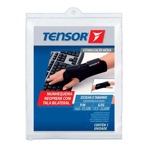 Imagem do produto Munhequeira Tensor Ajustável C/Tala Bilateral