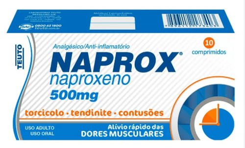 Naprox 500 Mg - 10 Comprimidos