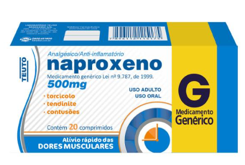 Imagem do produto Naproxeno 500 Mg - 20 Comprimidos Teuto Genérico