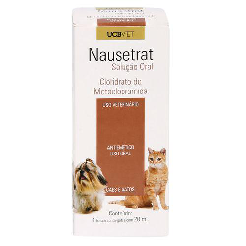 Imagem do produto Nausetrat Solução Oral Ucbvet 20Ml