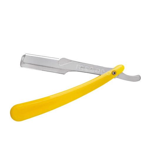 Imagem do produto Navalha Navalhete Cabo Plástico Super Barba Amarelo