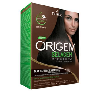 Nazca Origem Kit Selagem Redutora Pcabelos Castanhos Gratis Cond Oleo De Argan