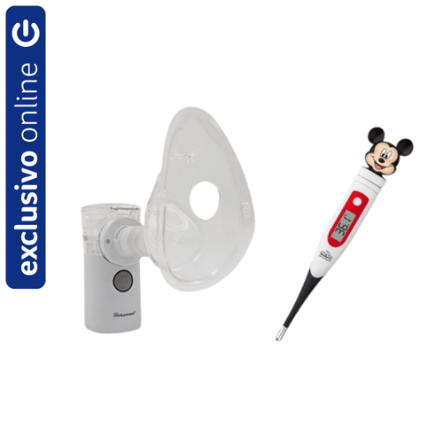 Imagem do produto Nebulizador Ultrassônico Medlevensohn + Termômetro Digital Mickey