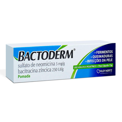 Neomicina - E Bacitracina Bactoderm Pomada Com 15 G