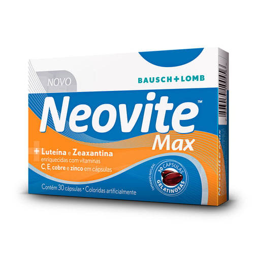 Neovite Max Bausch + Lomb 30 Cápsulas
