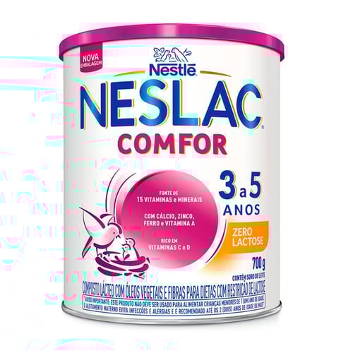 Neslac Comfor Zero Lactose Composto Lácteo Infantil 700G