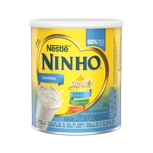Imagem do produto Ninho Levinho Forti+ Leite Em Pó Semidesnatado Lata 350G