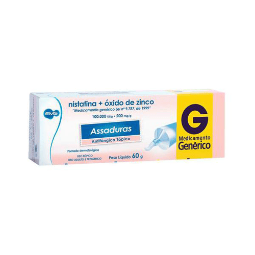 Nistatina+Oxido - De Zinco Pomada 60G Ems Genérico