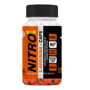 Imagem do produto Nitro Larginina Genisis Nutrition Com 180 Cápsulas