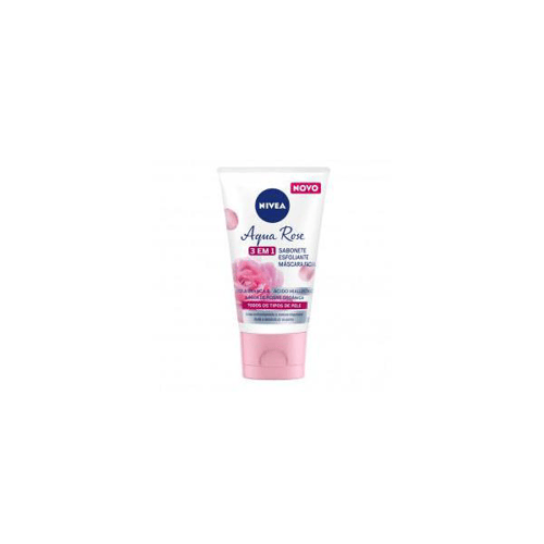 Imagem do produto Nivea Aqua Rose 3 Em 1 Sabonete Esfoliante Máscara Facial 150Ml