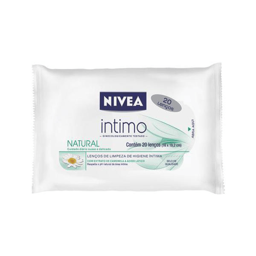Nivea - Lenco Intimo Natural Com 20 Unidades