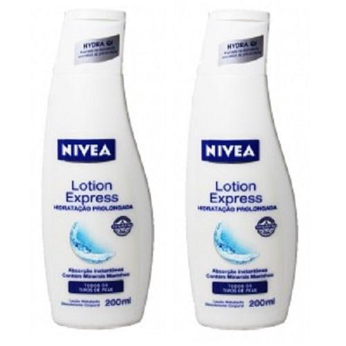 Imagem do produto Nivea Lotion 2 Hidratantes Express Gratis Roll On Invisible