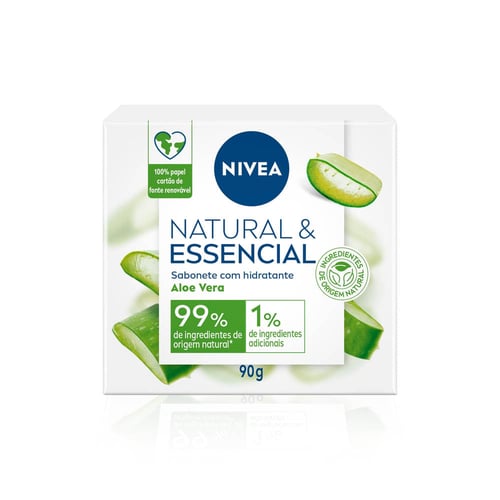 Imagem do produto Nivea Sabonete Em Barra Natural E Essencial Aloe Vera 90G