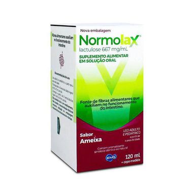 Normolax 667Mg Xarope Com 120Ml Sabor Ameixa