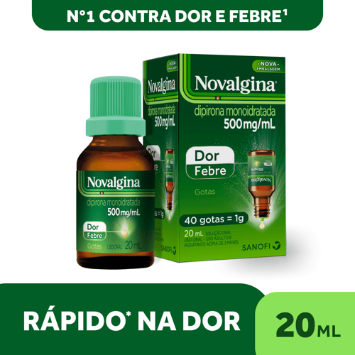 Novalgina - Gotas 500Mg/Ml Solução Oral Frasco Com 20Ml