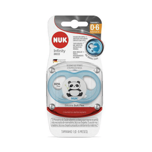 Imagem do produto Nuk Chupeta Infinity Boy Clean Azul Numero 1 Ref Pa73211b