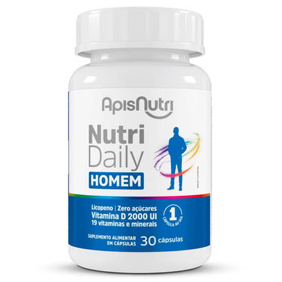 Imagem do produto Nutri Daily Homem Polivitamínico 500Mg Apisnutri 30 Cápsulas