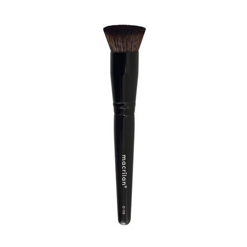 Imagem do produto O115 Pincel Profissional Kabuki Reto Macrilan Linha Ônix