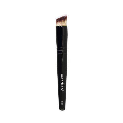 Imagem do produto O121 Pincel Profissional Para Base Kabuki Chanfrado Macrilan Linha Ônix