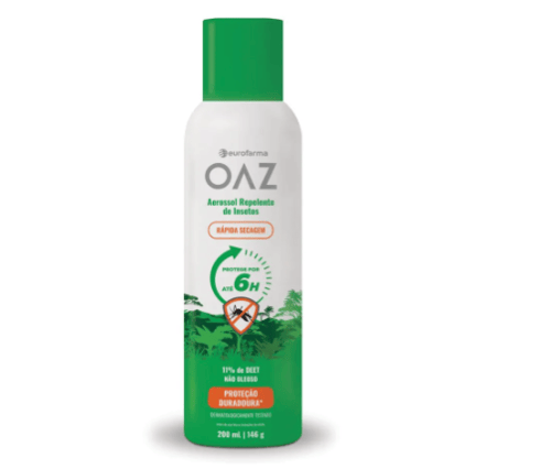 Repelente Aerossol Oaz Protege Por 6 Horas - 200Ml