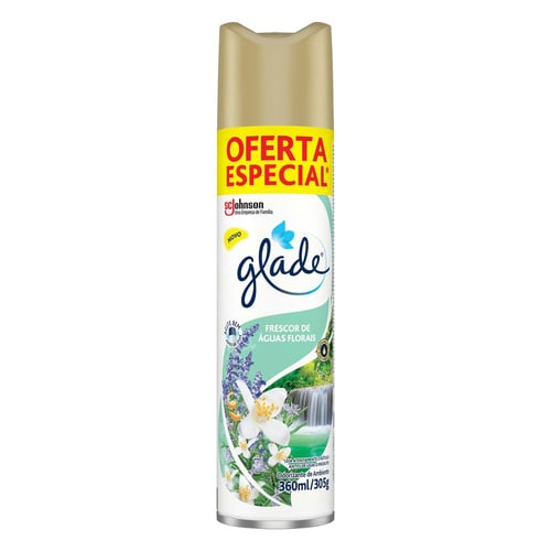 Odorizador De Ambiente Glade Aerossol Frescor Aguas Florais 360Ml Oferta Especial