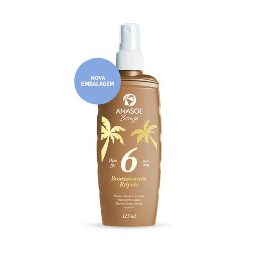 Óleo Bronzeador Anasol Bronze Fps6 Com 125Ml