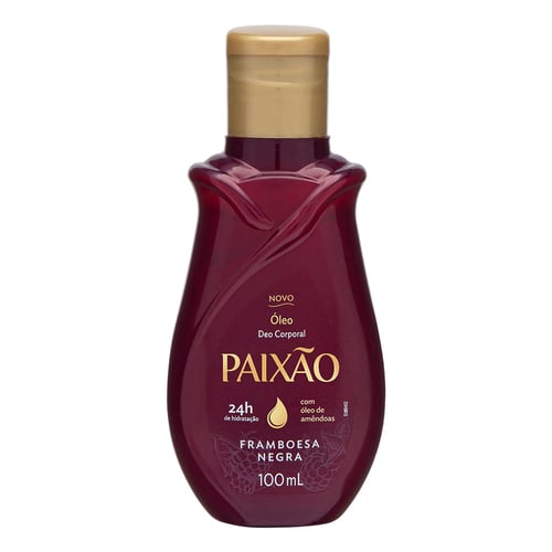 Óleo Corporal Paixão Framboesa Negra 100Ml 100Ml