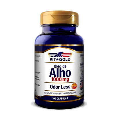 Imagem do produto Óleo De Alho Sem Odor Vit Gold Com 100 Cápsulas