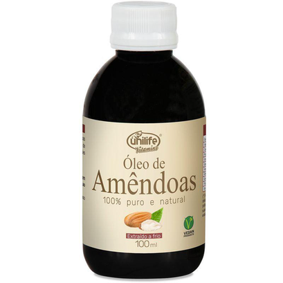 Imagem do produto Óleo De Amêndoas 100% Puro Unilife Extraído A Frio 100Ml