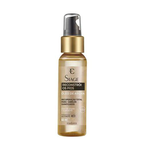Imagem do produto Óleo De Argan Siàge Reconstrói Os Fios Eudora 60Ml