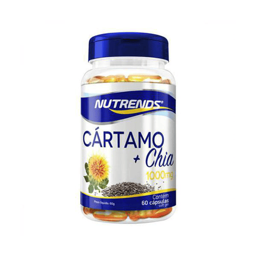 Oleo De Cartamo + Chia Nutrends 1000Mg Com 60 Capsulas