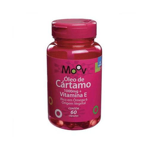 Óleo De Cartamo + Vitamina E Moov 1000Mg Com 60 Cápsulas