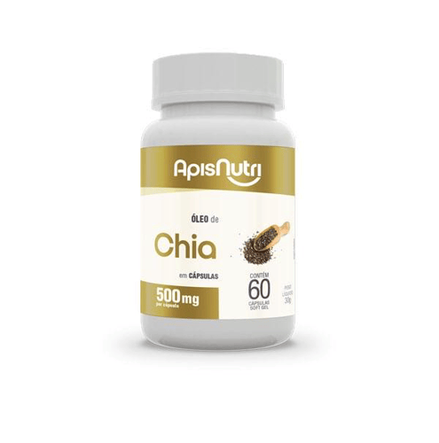 Imagem do produto Óleo De Chia 500Mg 60 Cáps Apisnutri