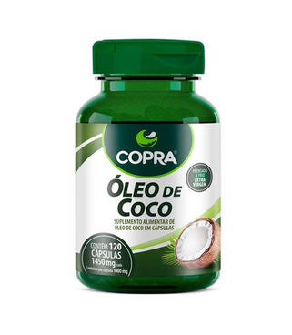 Óleo De Coco Extravirgem 120 Cápsulas Copra