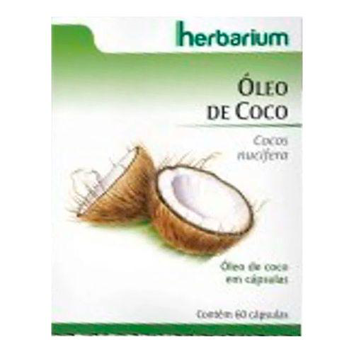 Óleo De Coco Herbarium 60 Cápsulas - De Coco 1000Mg 60 Comprimidos
