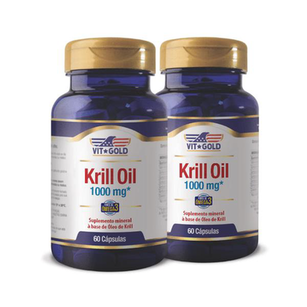 Imagem do produto Óleo De Krill 1000 Mg Vitgold Kit 2X 60 Cápsulas