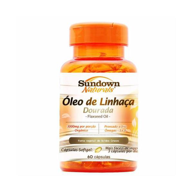 Imagem do produto Óleo De Linhaça 1000 Mg Sundown Naturals 60 Cápsulas