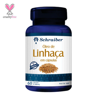 Óleo De Linhaca 1000Mg Com 60 Cápsulas Schraiber