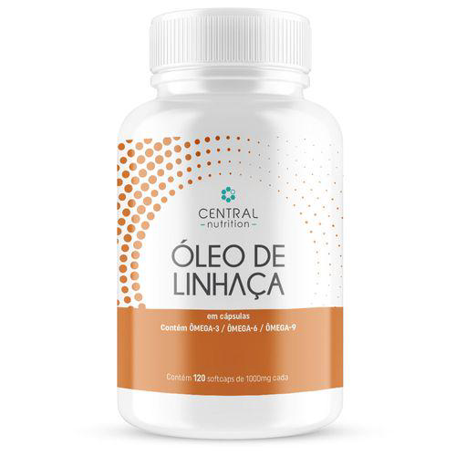 Óleo De Linhaça 120Caps De 1000Mg Central Nutrition